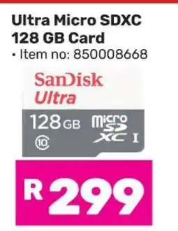Game Ultra Micro SDXC 128 GB Card offer
