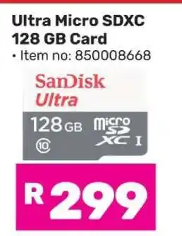 Game Ultra Micro SDXC 128 GB Card offer