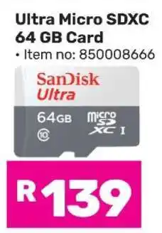Game Ultra Micro SDXC 64 GB Card offer