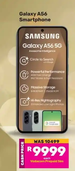 Game Galaxy A56 Smartphone offer