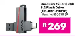 Game Dual Slim 128 GB USB 3.2 Flash Drive (HS-USB-E307C) offer