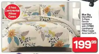 Pick n Pay Hypermarket Blue Sky Microfibre Double Comforter offer