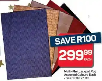 Pick n Pay Hypermarket Multi-Flor Jackpot Rug Assorted Colours offer
