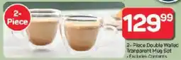 Pick n Pay Hypermarket DAY Double Walled Tranparent Mug Set offer