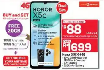 Pick n Pay Hypermarket Honor X5C 64GB offer