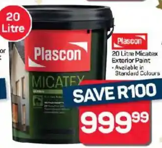 Pick n Pay Hypermarket Plascon Micatex Exterior Paint offer