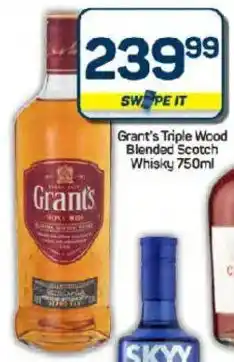 Pick n Pay Hypermarket Grant's Triple Wood Blended Scotch Whisky offer