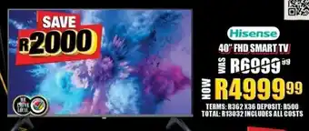 Lewis Hisense FHD smart tv offer