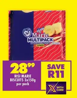 Shoprite RISI MARIE BISCUITS 3x150g offer