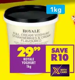 Shoprite ROYALE YOGHURT 1kg offer