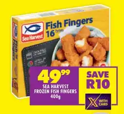 Shoprite SEA HARVEST FROZEN FISH FINGERS 400g offer