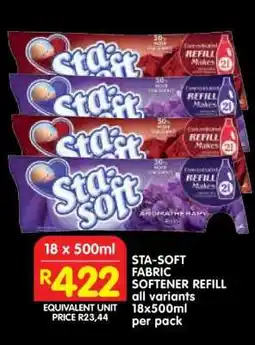 Shoprite STA-SOFT FABRIC SOFTENER REFILL offer
