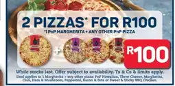 Pick n Pay Hypermarket 2 Pizzas offer