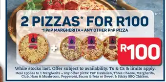 Pick n Pay Hypermarket 2 Pizzas offer