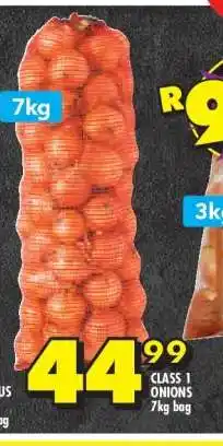 CLASS 1 ONIONS 7kg bag
