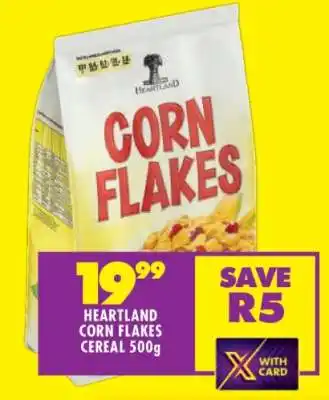 Shoprite HEARTLAND CORN FLAKES CEREAL 500g offer