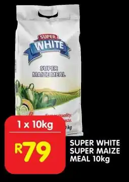 Shoprite SUPER WHITE SUPER MAIZE MEAL 10kg offer