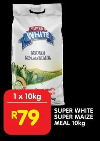 Shoprite SUPER WHITE SUPER MAIZE MEAL 10kg offer