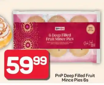 Pick n Pay Hypermarket PnP Deep Filled Fruit Mince Pies 6s offer