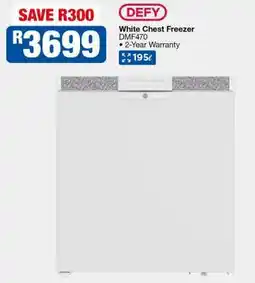 OK Furniture Defy White Chest Freezer DMF470 offer