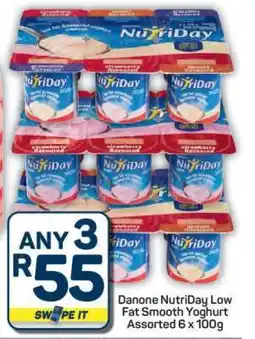 Pick n Pay Hypermarket Danone NutriDay Low Fat Smooth Yoghurt Assorted 6 x 100g offer