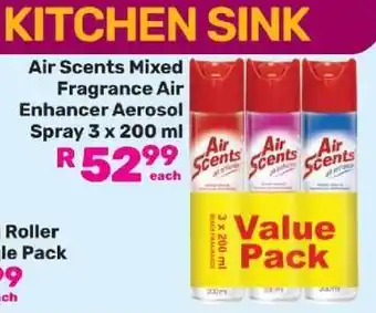 Game Air Scents Mixed Fragrance Air Enhancer Aerosol Spray 3 x 200 ml offer
