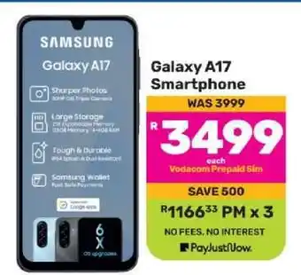 Game Galaxy A17 Smartphone offer