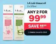 PEP La Lab Tissue Oil-For Any 2 x 375ml offer
