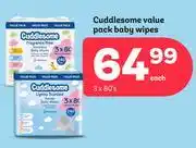 PEP Cuddlesome Value Pack Baby Wipes-3 x 80's offer
