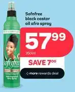 PEP Sofnfree Black Castor Oil Afro Spray-350ml offer