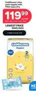 PEP Cuddlesome Value Pack Nappies With Free Wipes 24's Pack-50's/46's/44's/42's Per Pack offer