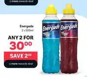 PEP Energade Sports Drink-For 2 x 500ml offer