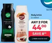 PEP Pride Body Lotion-For Any 2 x 400ml offer