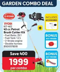 Makro RYOBI 43 cc Petrol Brush Cutter Kit offer