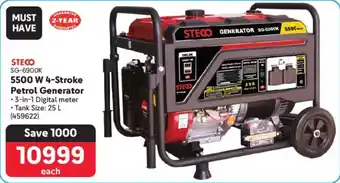 Makro STECO 5500 W 4-Stroke Petrol Generator offer