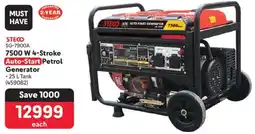 Makro STECO 7500 W 4-Stroke Auto-Start Petrol Generator offer