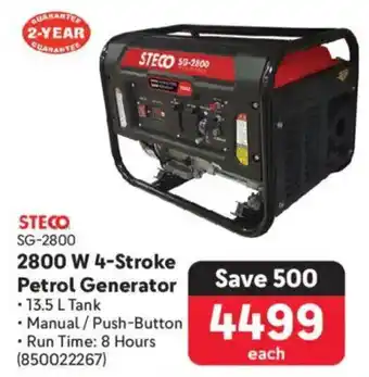 Makro STECO 2800 W 4-Stroke Petrol Generator offer