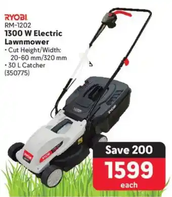 Makro RYOBI 1300 W Electric Lawnmower offer
