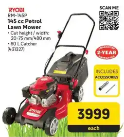 Makro RYOBI 145 cc Petrol Lawn Mower offer