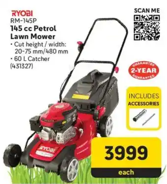 Makro RYOBI 145 cc Petrol Lawn Mower offer