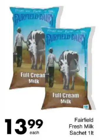 Save Hyper Fairfield Fresh Milk Sachet offer