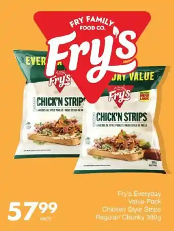 Save Hyper Fry's Everyday Value Pack Chicken Style Strips Regular/ Chunky offer
