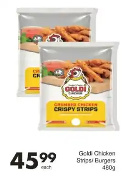 Save Hyper Goldi Chicken Strips/ Burgers offer