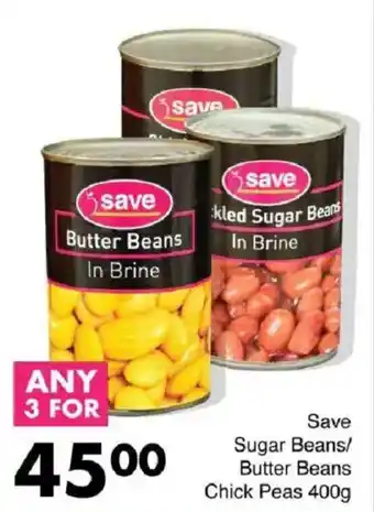 Save Hyper Sugar Beans/ Butter Beans Chick Peas offer