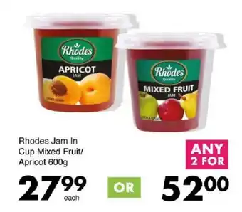 Save Hyper Rhodes Jam In Cup Mixed Fruit/ Apricot offer