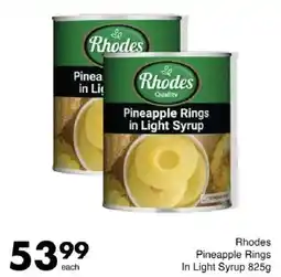 Save Hyper Rhodes Pineapple Rings In Light Syrup offer