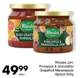 Save Hyper Rhodes Jam Pineapple & Granadilla/ Grapefruit Maramalade Apricot offer