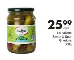Save Hyper La Italiana Sweet & Sour Gherkins offer