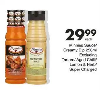 Save Hyper Minnies Sauce/ Creamy Dip Excluding Tartare/ Aged Chilli/ Lemon & Herb/ Super Charged offer