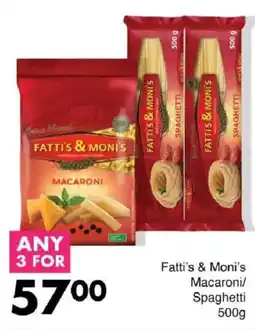 Save Hyper Fatti's & Moni's Macaroni/ Spaghetti offer